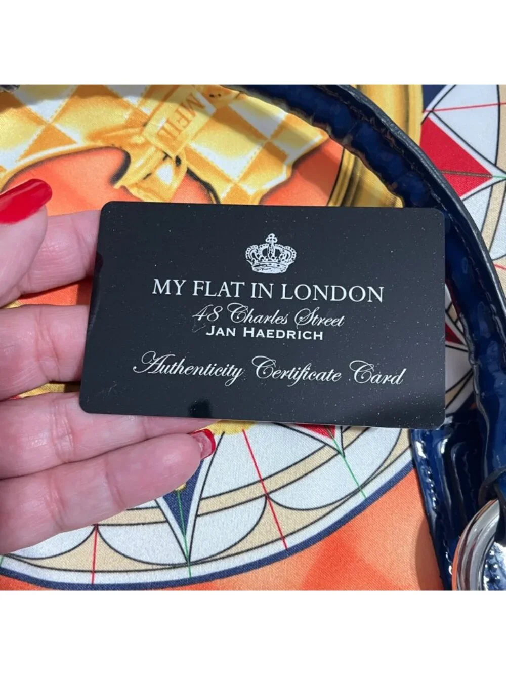 My Flat In London Oxfordshire Scottie Dog Satchel NWT Maximalist Preppy Bag $275